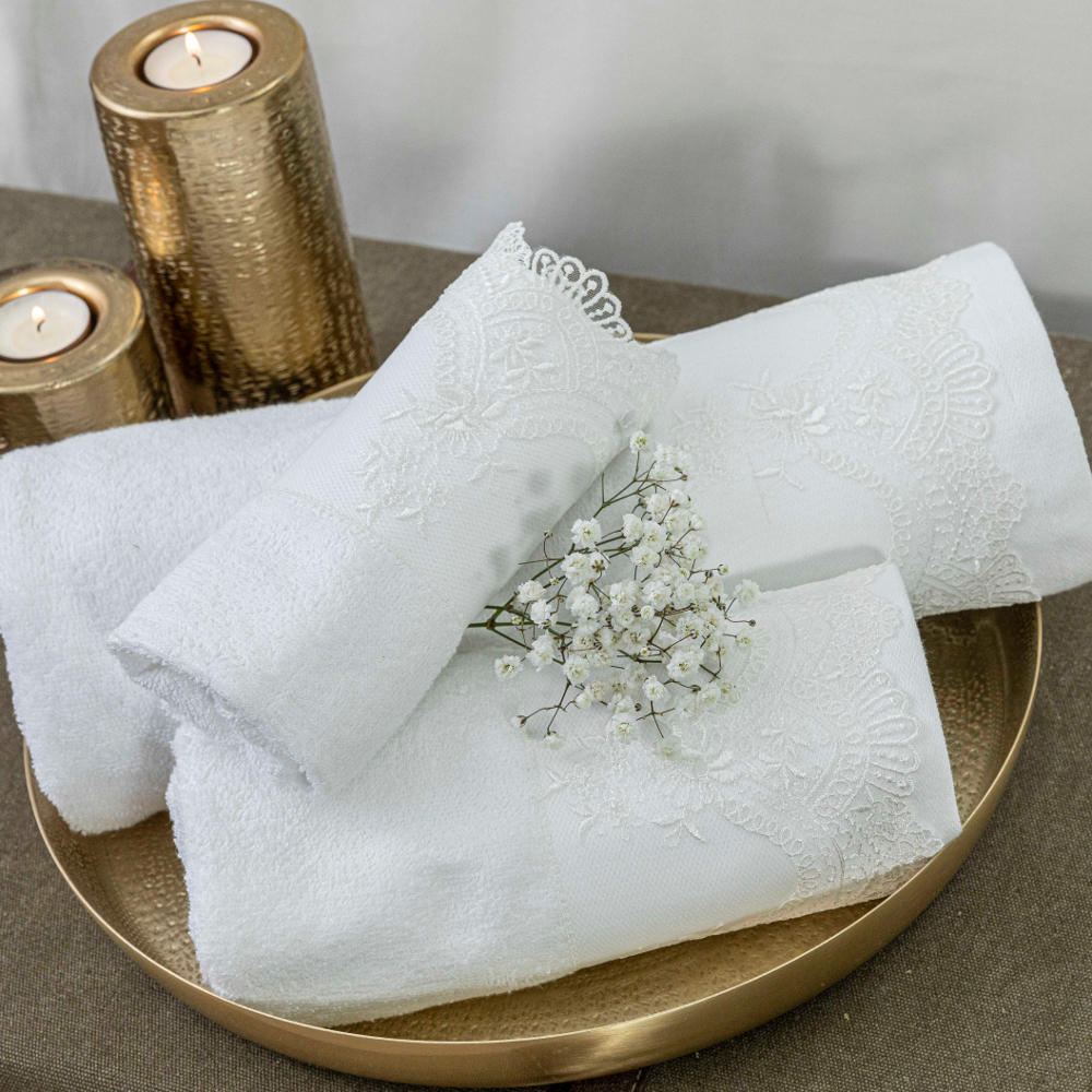 Πετσέτες Σετ 3ΤΜΧ Νεφέλη από την εταιρεία Borea Home Textiles
