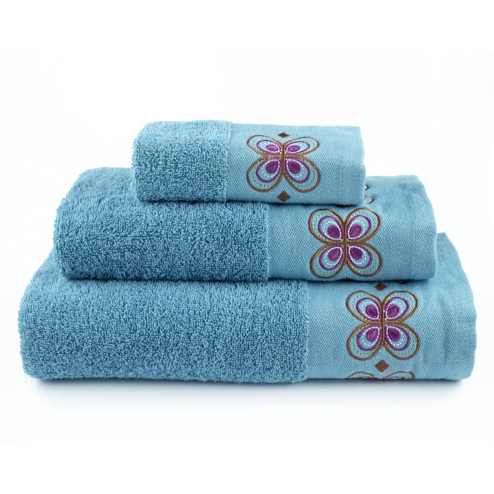 Πετσέτες Σετ 3ΤΜΧ Petalouda από την εταιρεία Borea Home Textiles