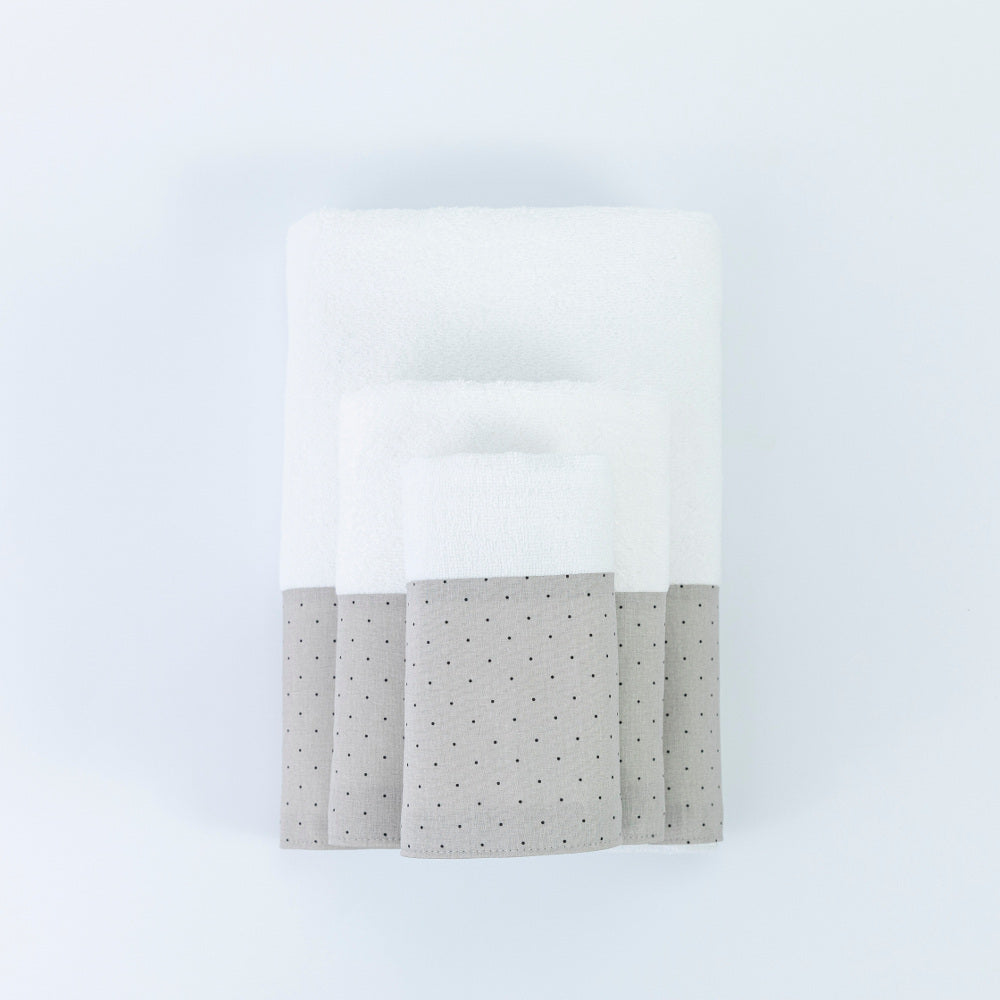 Πετσέτες Σετ 3ΤΜΧ Pois από την εταιρεία Borea Home Textiles