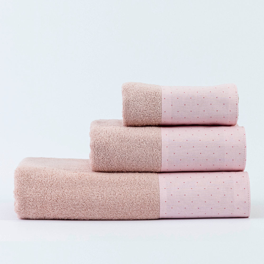 Πετσέτες Σετ 3ΤΜΧ Pois από την εταιρεία Borea Home Textiles