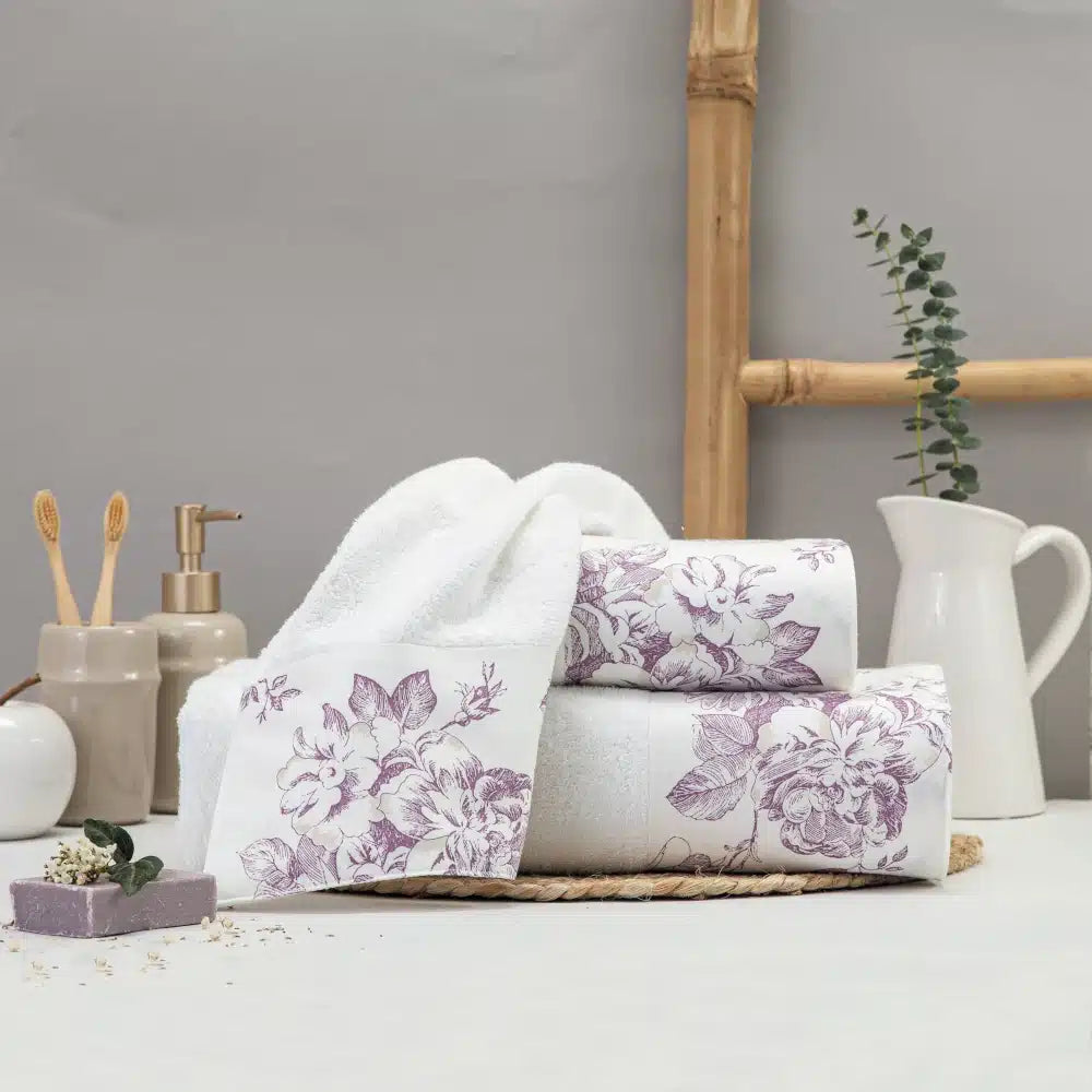 Πετσέτες Σετ 3ΤΜΧ Rosine από την εταιρεία Borea Home Textiles