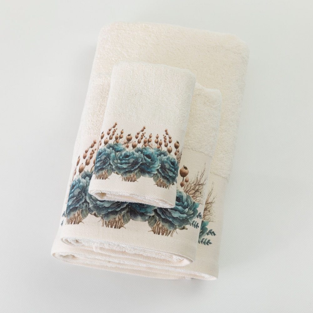 Πετσέτες Σετ 2ΤΜΧ Sapphira από την εταιρεία Borea Home Textiles