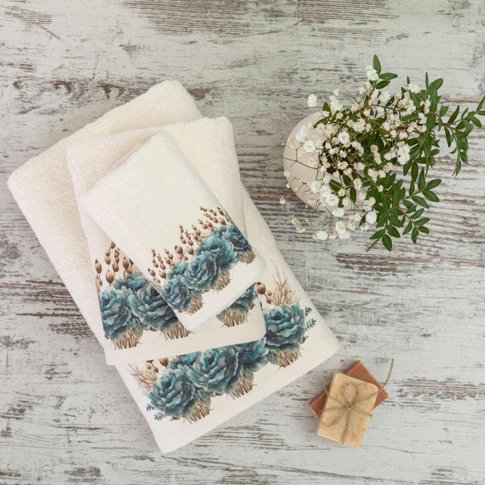 Πετσέτες Σετ 2ΤΜΧ Sapphira από την εταιρεία Borea Home Textiles