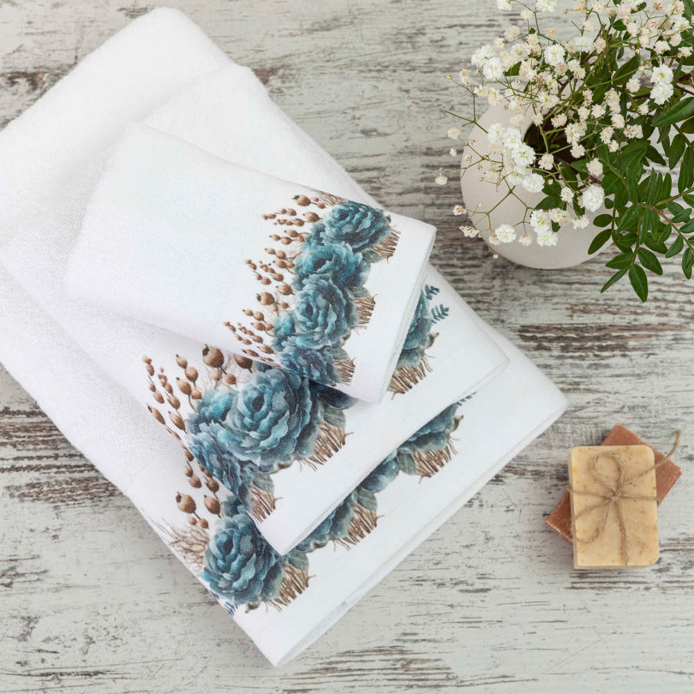 Πετσέτες Σετ 2ΤΜΧ Sapphira από την εταιρεία Borea Home Textiles