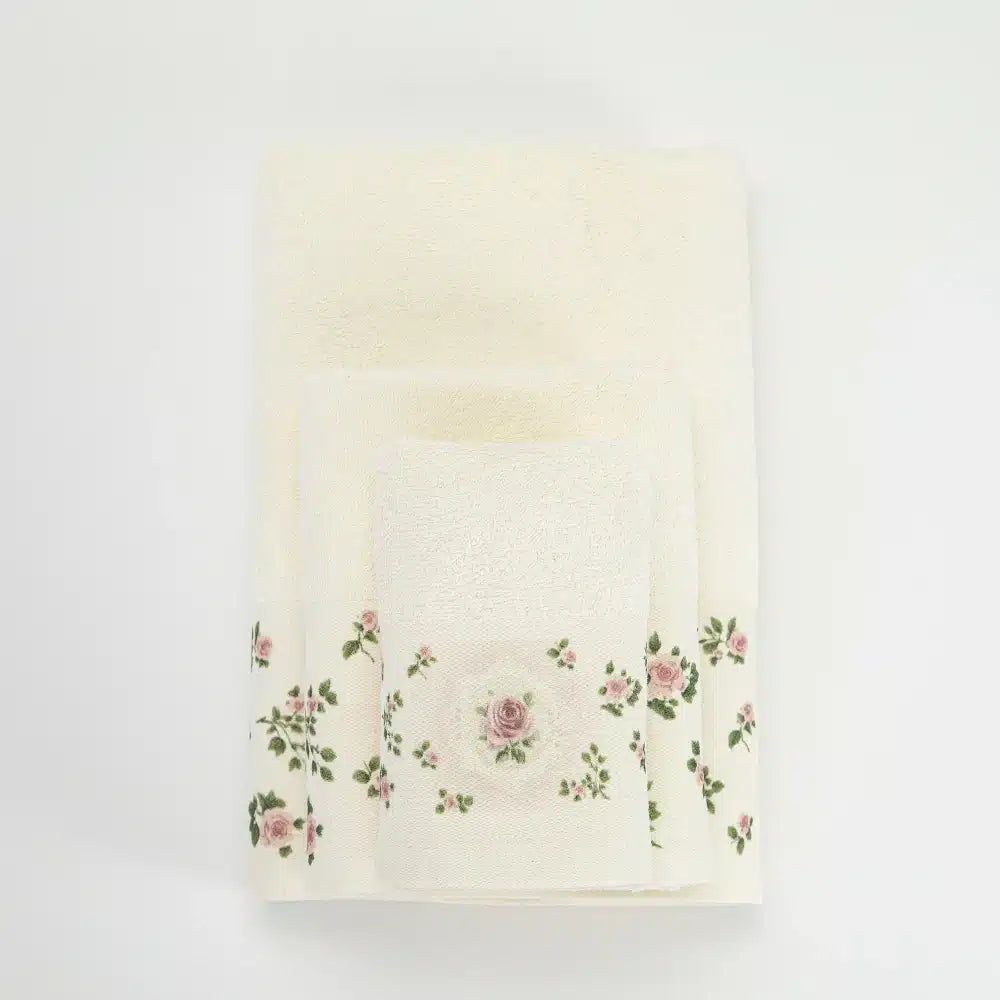 Πετσέτες Σετ 2ΤΜΧ Wildrose από την εταιρεία Borea Home Textiles