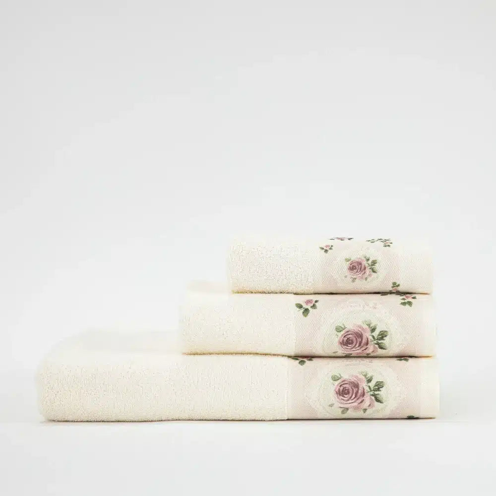 Πετσέτες Σετ 3ΤΜΧ Wildrose από την εταιρεία Borea Home Textiles