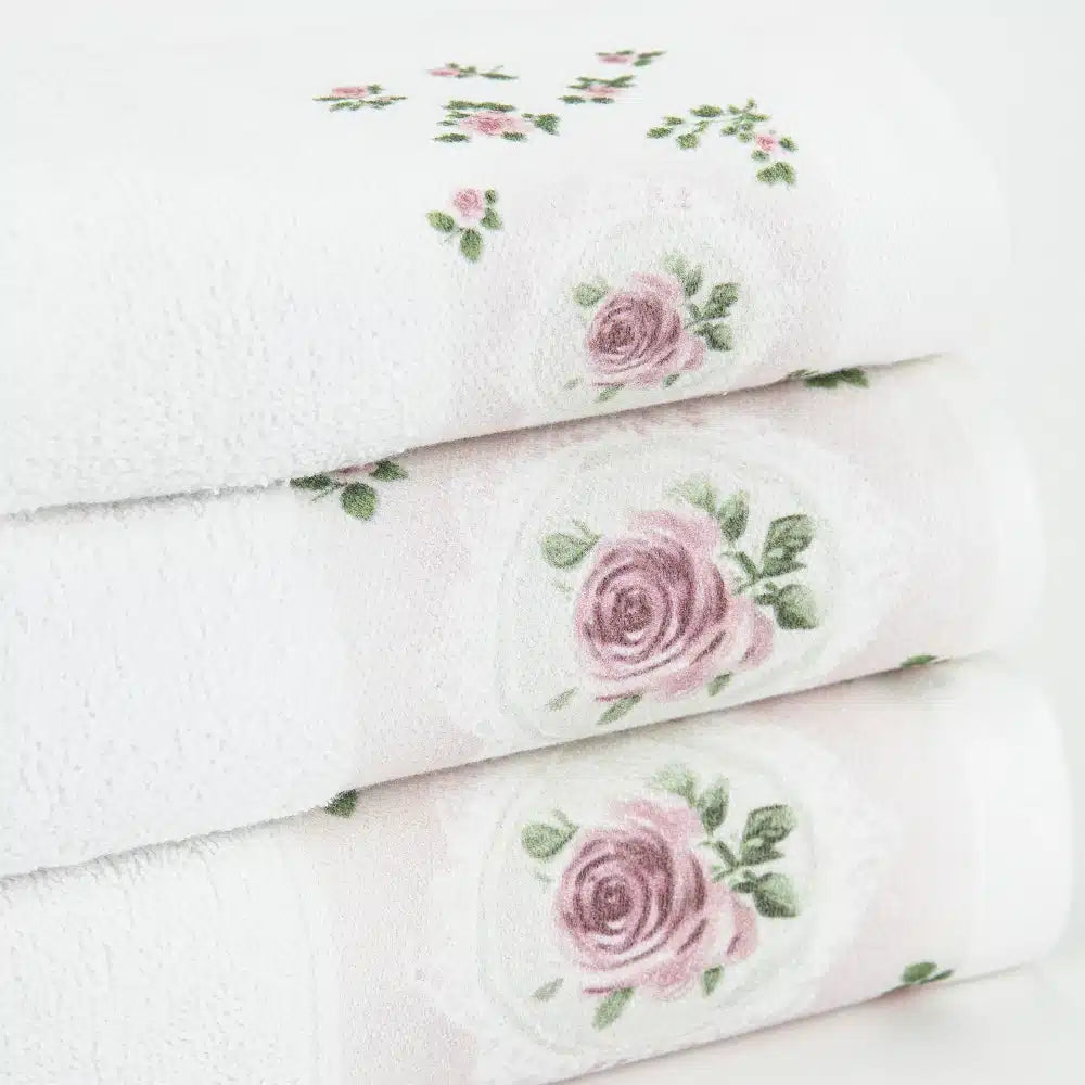 Πετσέτες Σετ 3ΤΜΧ Wildrose από την εταιρεία Borea Home Textiles