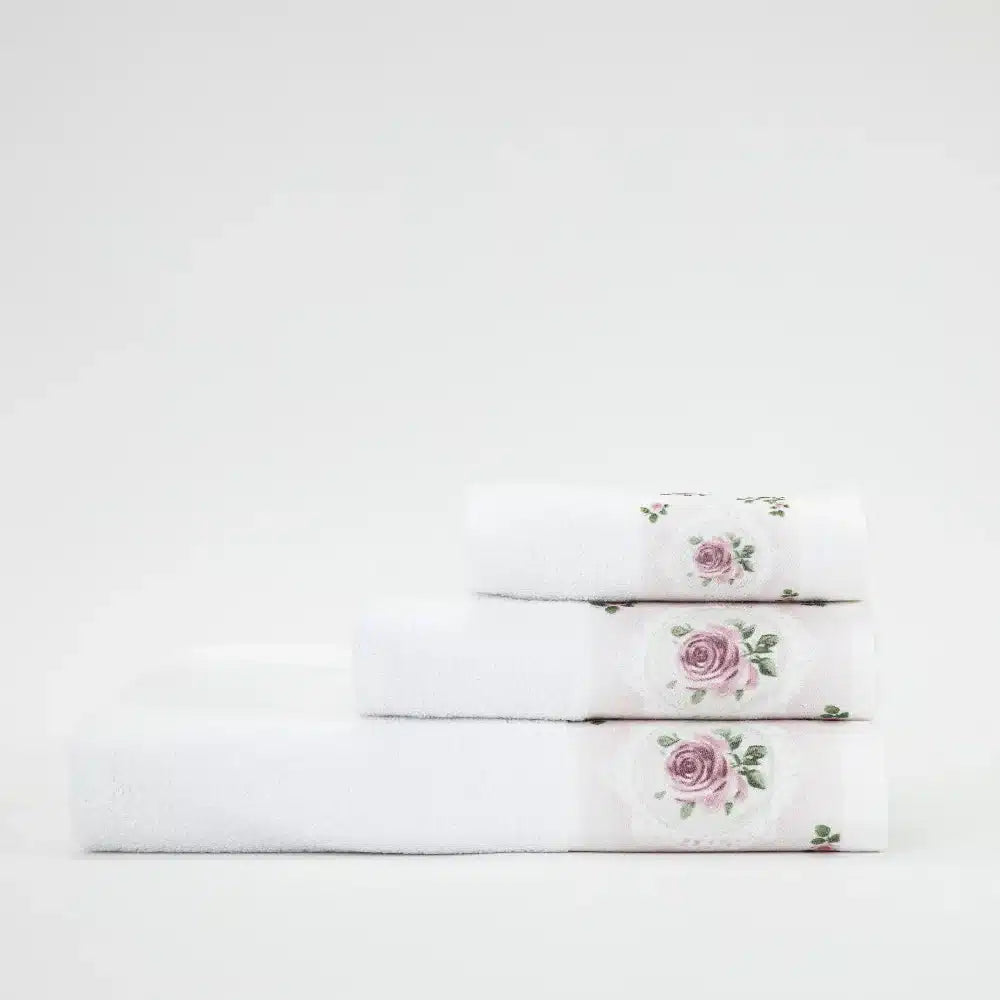 Πετσέτες Σετ 3ΤΜΧ Wildrose από την εταιρεία Borea Home Textiles