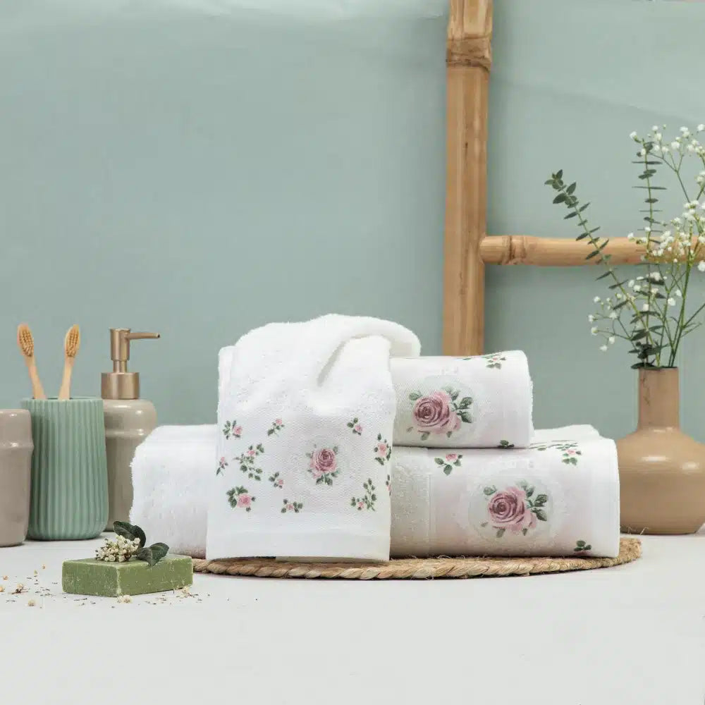 Πετσέτα Προσώπου Wildrose από την εταιρεία Borea Home Textiles