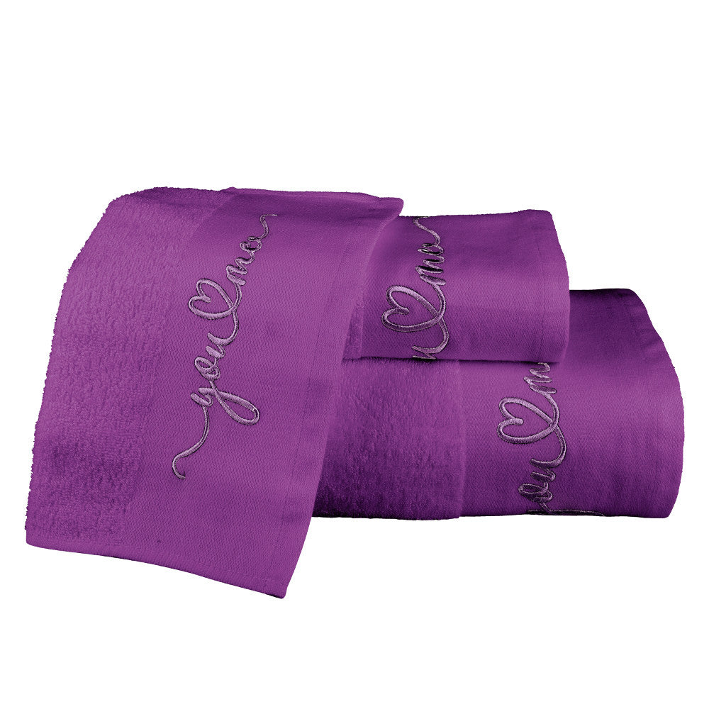 Πετσέτες Σετ 3ΤΜΧ You&Me Δαμασκηνί 70 x 140 50 x 90 30 x 50 cm Σ3ΤΜΧ από την εταιρεία Borea Home Textiles