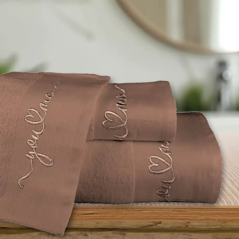 Πετσέτες Σετ 3ΤΜΧ You&Me από την εταιρεία Borea Home Textiles