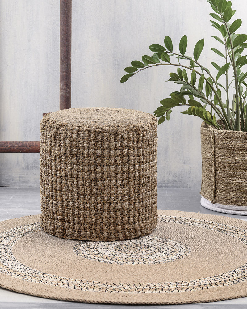 TRITON - Μαξιλάρι Πουφ 40 x 40 x 40 Jute 40 x 40 x 40 από την εταιρεία Rythmos Home