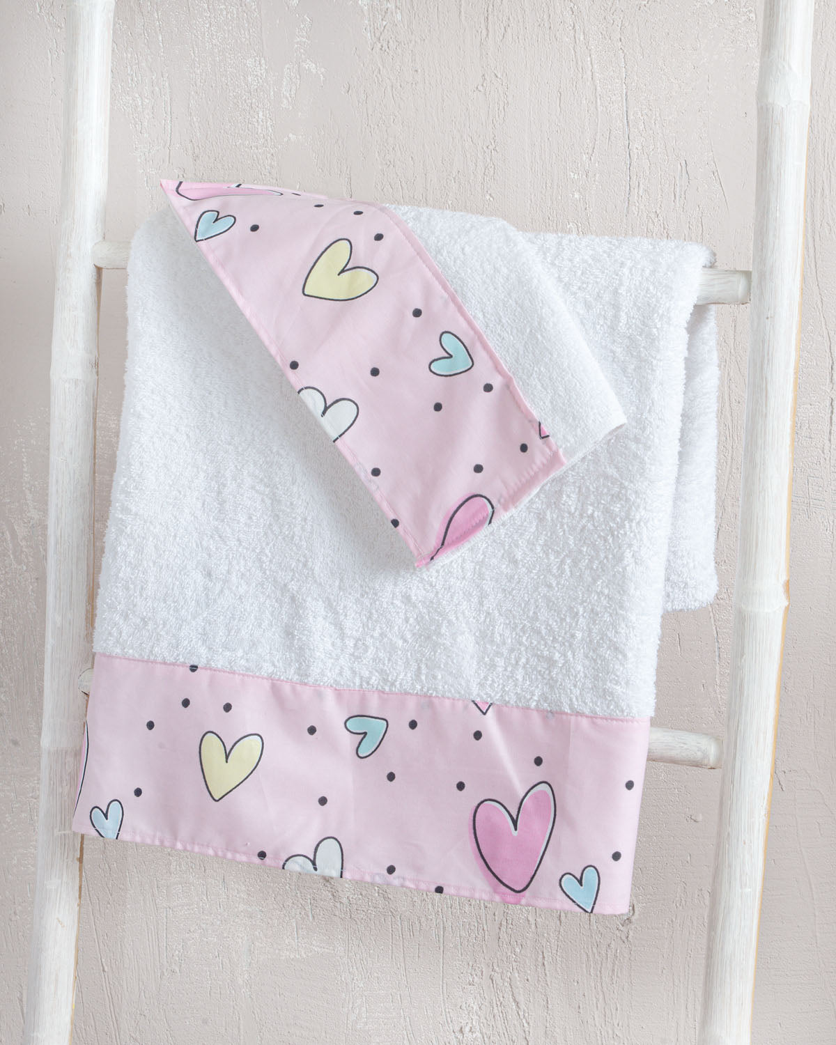 POP HEARTS - Σετ πετσέτες 2 τεμ. Σετ 2 Τεμαχίων 30 x 50 70 x 140 από την εταιρεία Rythmos Home
