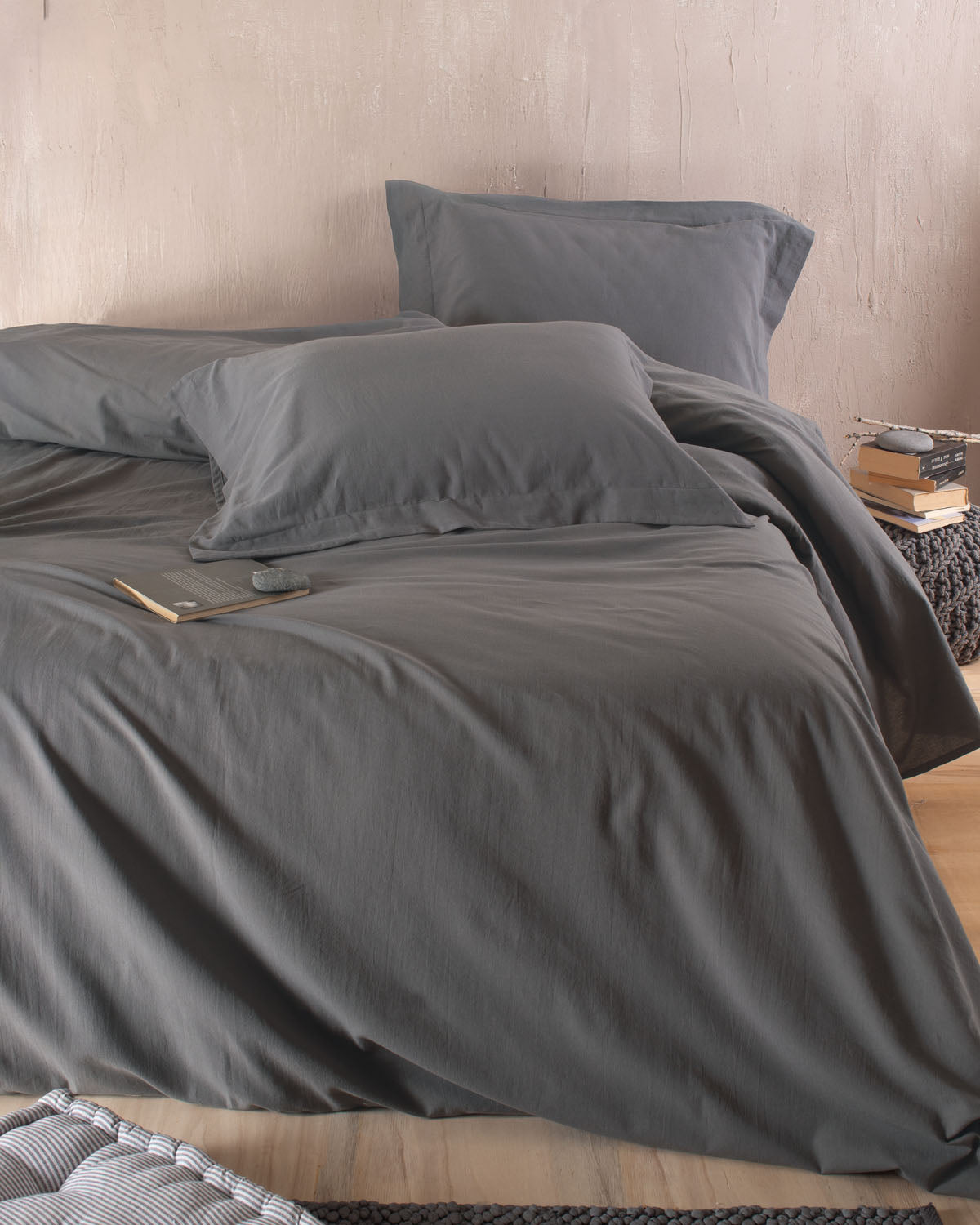 WHISPER - ΣΕΤ ΥΠΕΡΔΙΠΛΗ ΠΑΠΛΩΜΑΤΟΘΗΚΗ ΥΠΕΡΔΙΠΛΗ (235Χ265) Γκρι ΥΠΕΡΔΙΠΛΗ (235Χ265) από την εταιρεία Rythmos Home