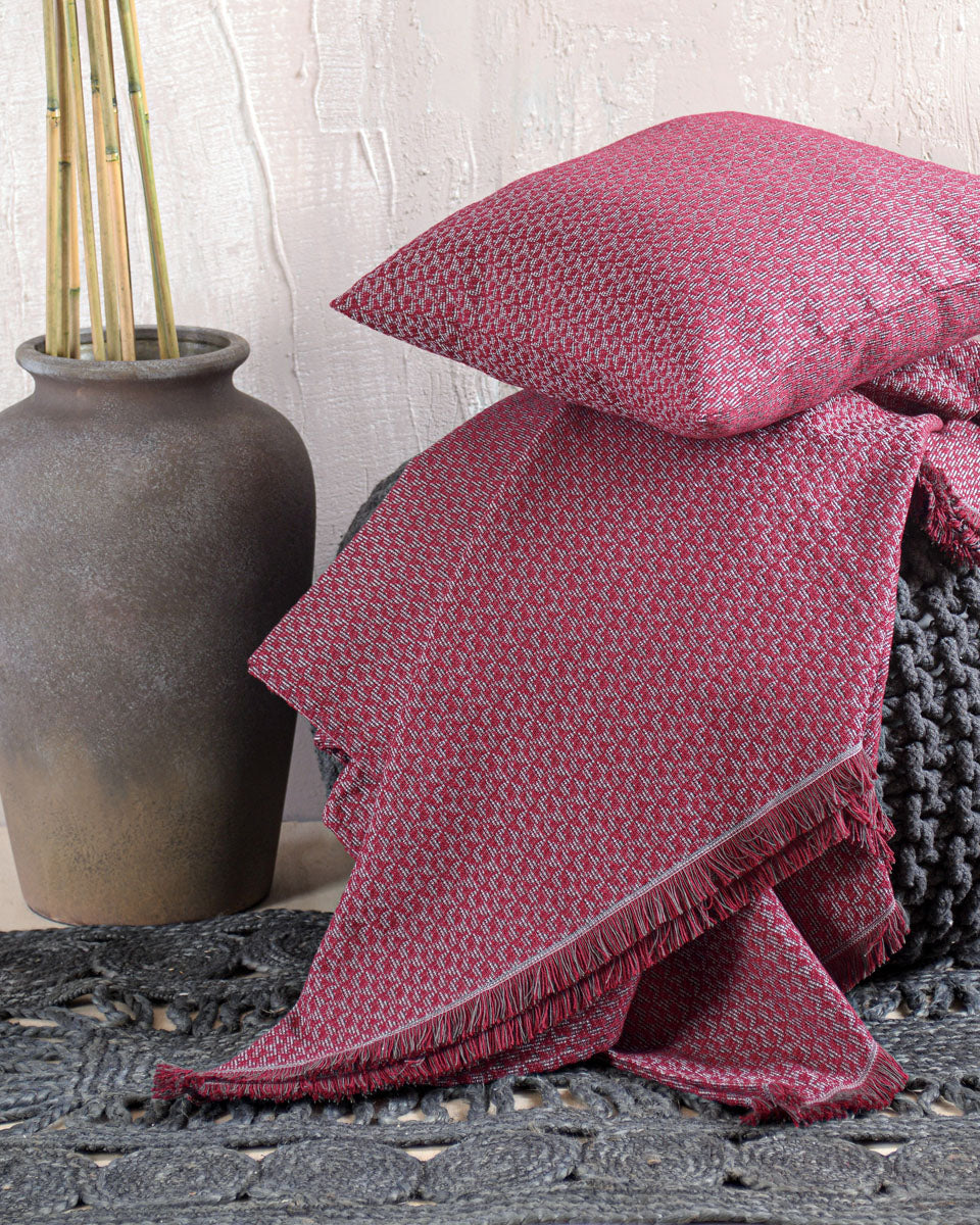 REEVES Μπορντό - Μαξιλαροθήκη από την εταιρεία Rythmos Home