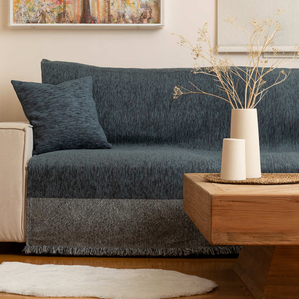 Ριχτάρι Σενίλ Πολυθρόνας Square από την εταιρεία Borea Home Textiles