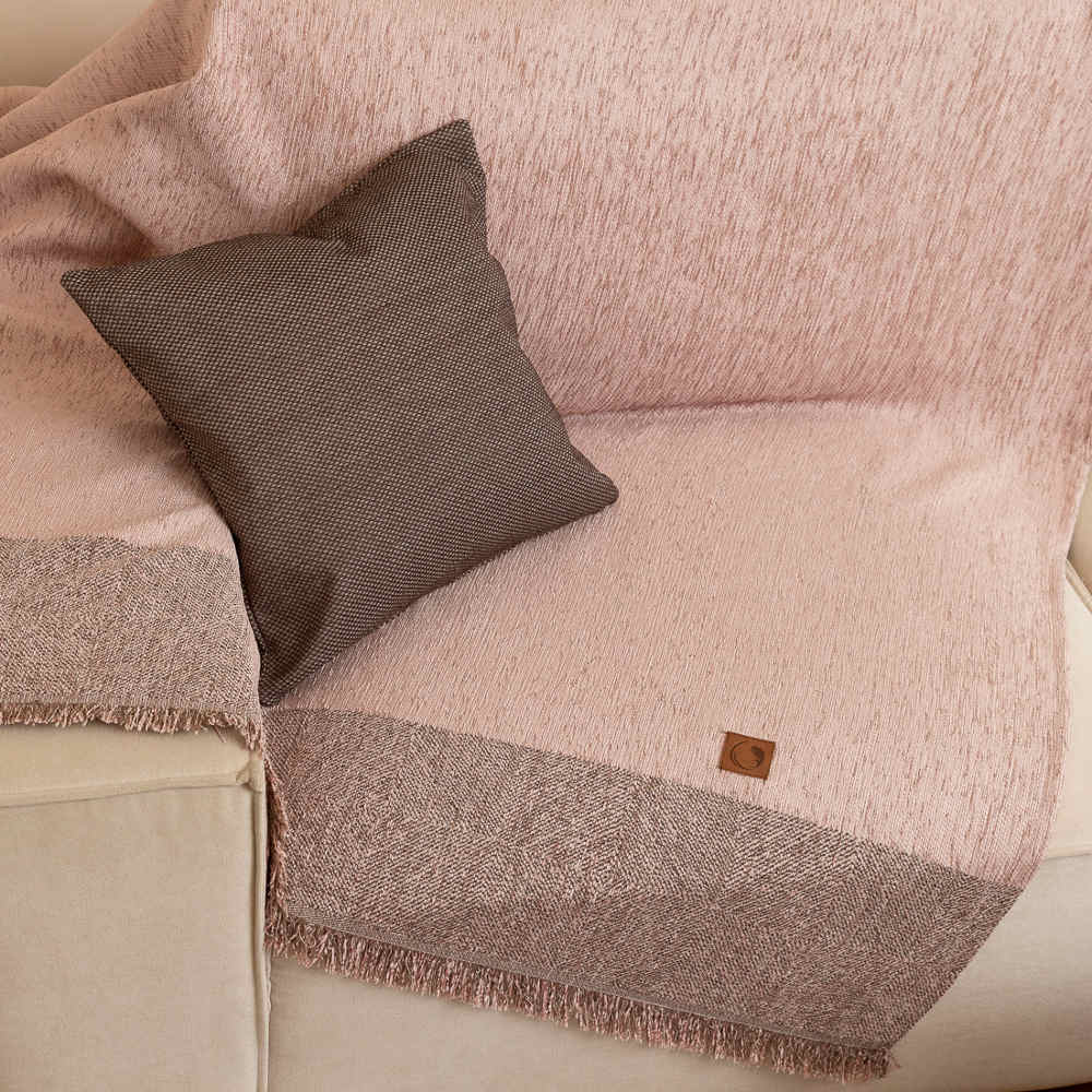 Ριχτάρι Σενίλ Τριθέσιο Square από την εταιρεία Borea Home Textiles