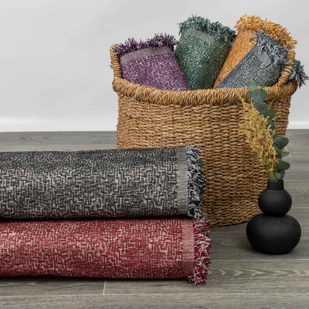 Ριχτάρι Σενίλ Πολυθρόνας Tile από την εταιρεία Borea Home Textiles