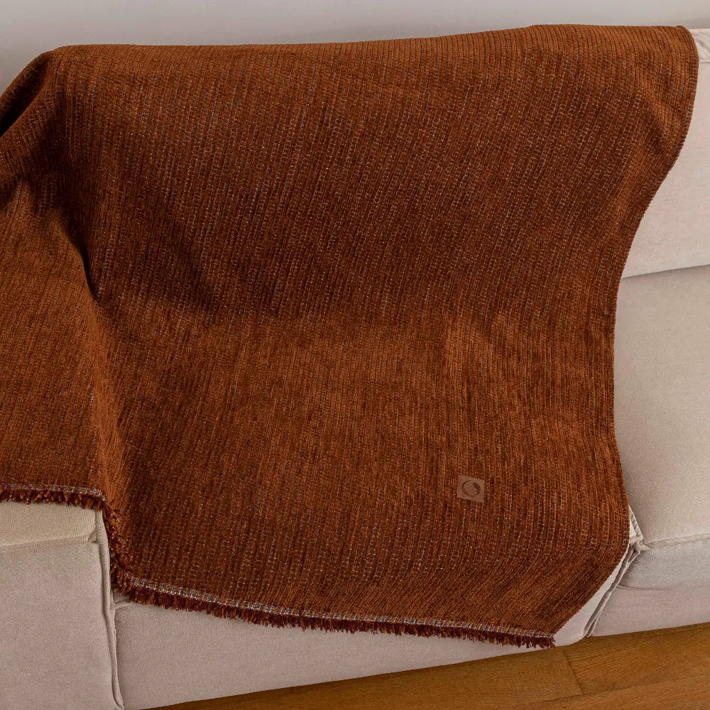 Ριχτάρι Σενίλ Τριθέσιο Velvet από την εταιρεία Borea Home Textiles