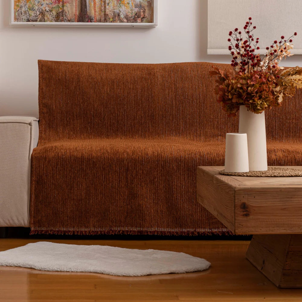 Ριχτάρι Σενίλ Τριθέσιο Velvet από την εταιρεία Borea Home Textiles