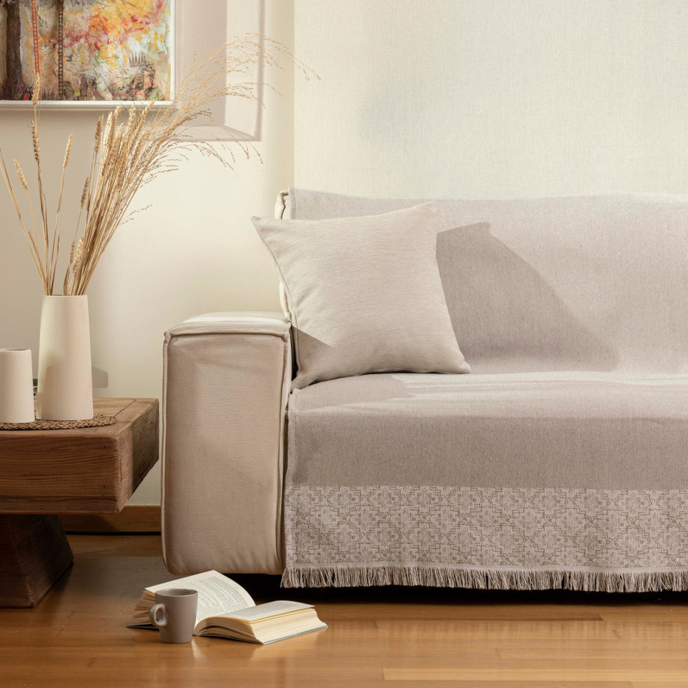 Ριχτάρι Βαμβακερό Πολυθρόνας Iris από την εταιρεία Borea Home Textiles