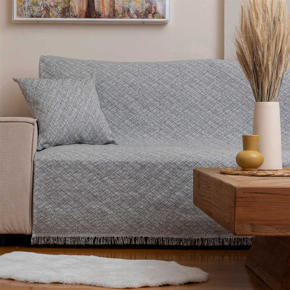 Ριχτάρι Βαμβακερό Τριθέσιο Rhombus από την εταιρεία Borea Home Textiles