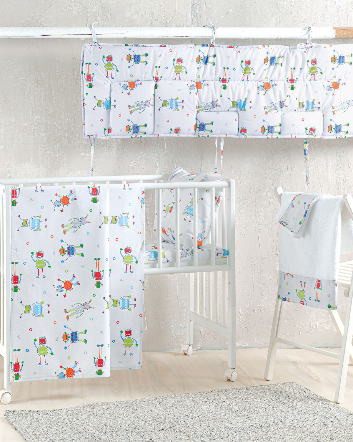 ROBOT CHAT - Σεντόνι λίνκνου από την εταιρεία Rythmos Home