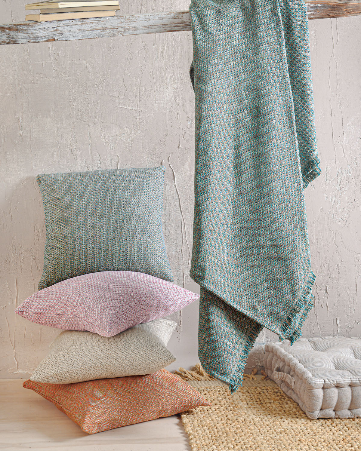 SANTORINI Μπεζ - Μαξιλαροθήκη από την εταιρεία Rythmos Home