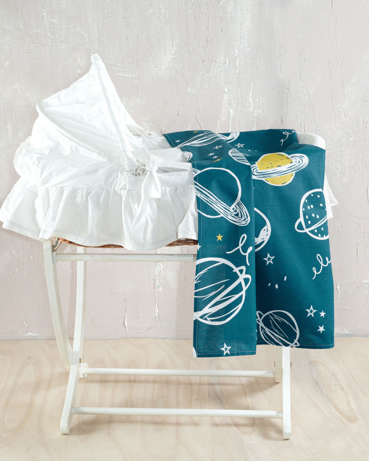 SATURN Πετρόλ - Σεντόνι λίνκνου 80 x 110 Πετρολ 80 x 110 από την εταιρεία Rythmos Home