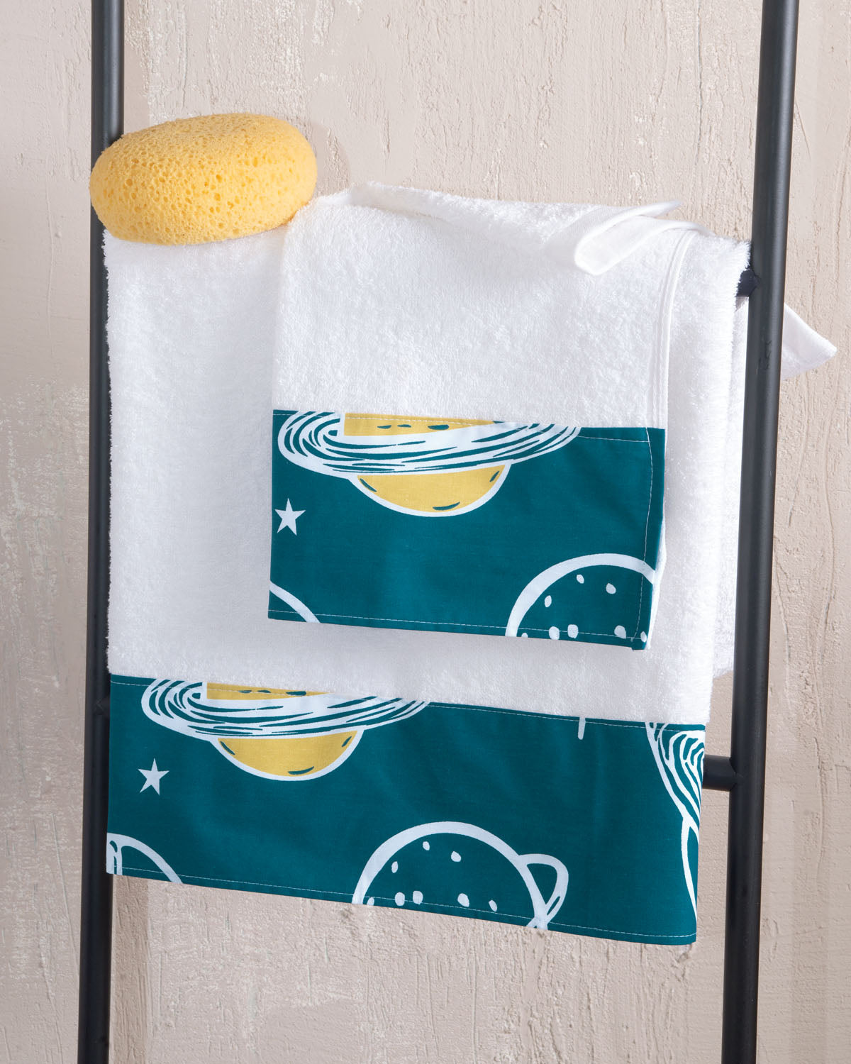 SATURN Πετρόλ - Σετ παπλωματοθήκη βρεφική 2 τεμ. από την εταιρεία Rythmos Home