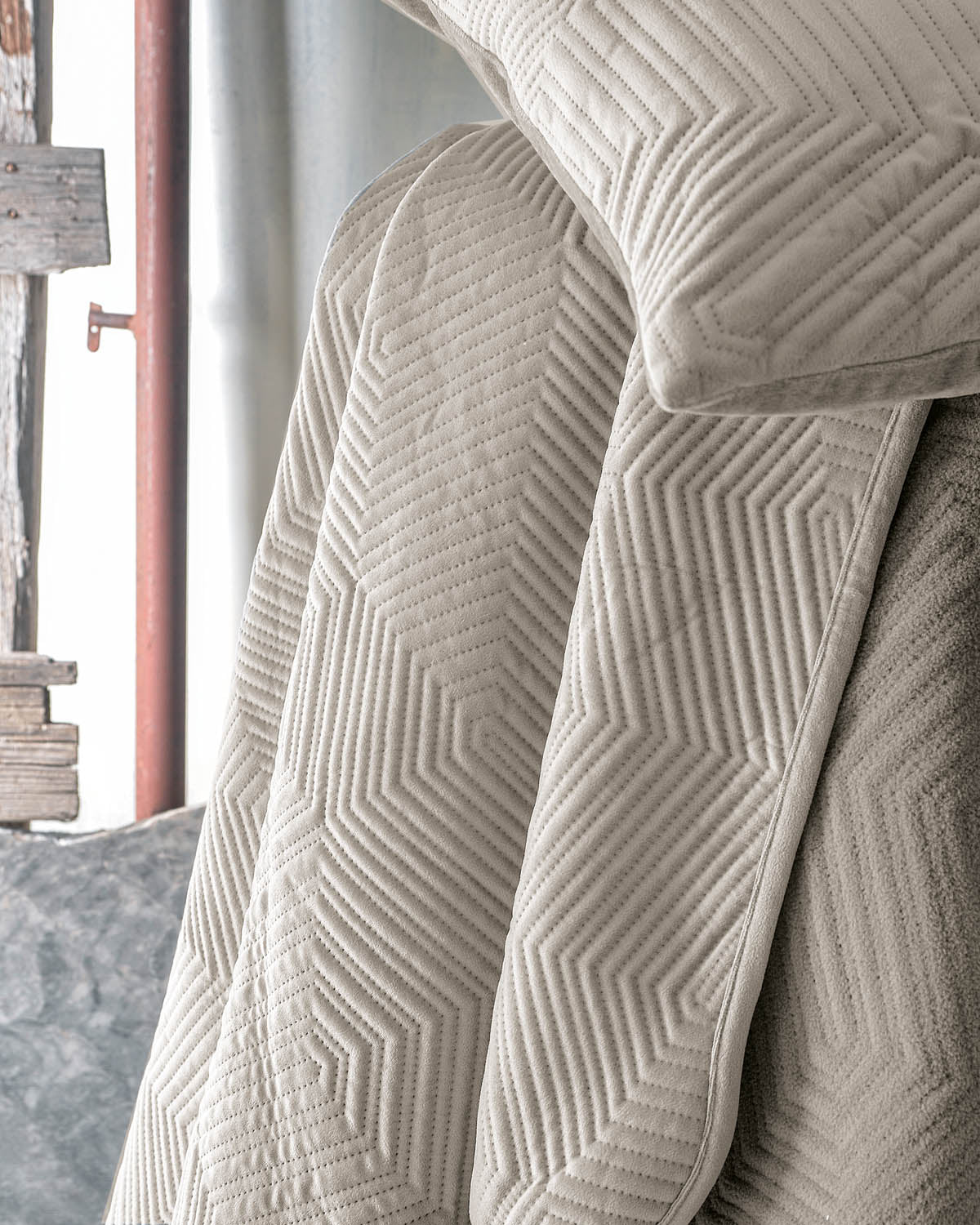 SELMA - Ριχτάρι 180 x 160 Μπεζ 180 x 160 από την εταιρεία Rythmos Home
