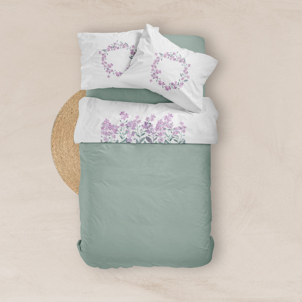 Σεντόνι Digital Print Σετ Forget me Not Υπέρδιπλο από την εταιρεία Borea Home Textiles