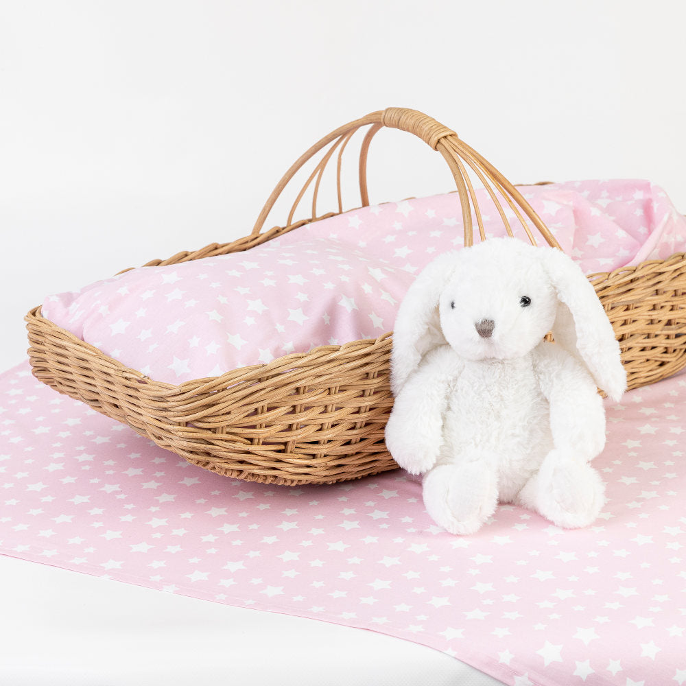 Σεντόνια Λίκνου Σετ Stars Ροζ (2) 70 x 120 cm BEBE από την εταιρεία Borea Home Textiles