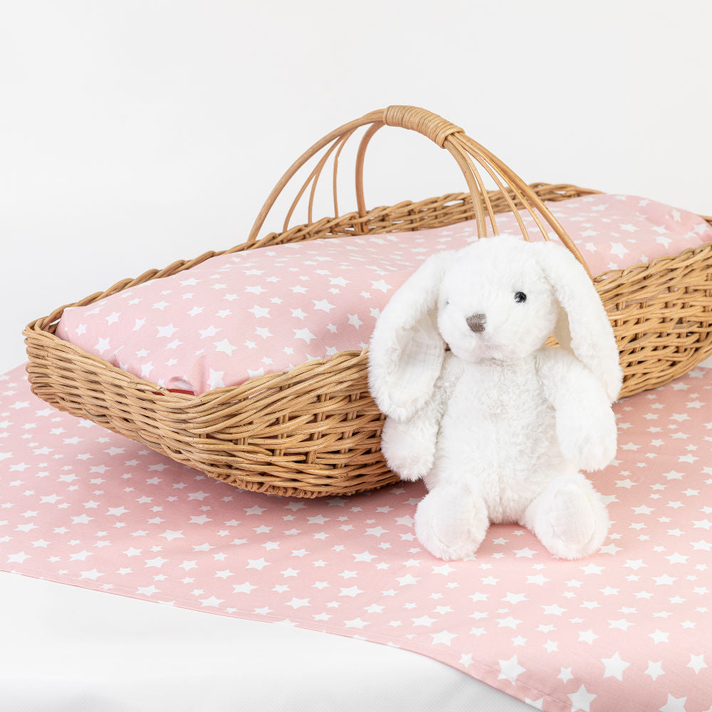 Σεντόνια Λίκνου Σετ Stars Ροζέ (2) 70 x 120 cm BEBE από την εταιρεία Borea Home Textiles