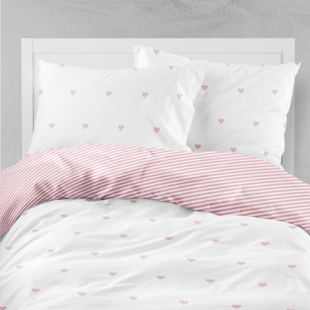 Ζεύγος Μαξιλαροθήκες Mix & Match Hearts από την εταιρεία Borea Home Textiles