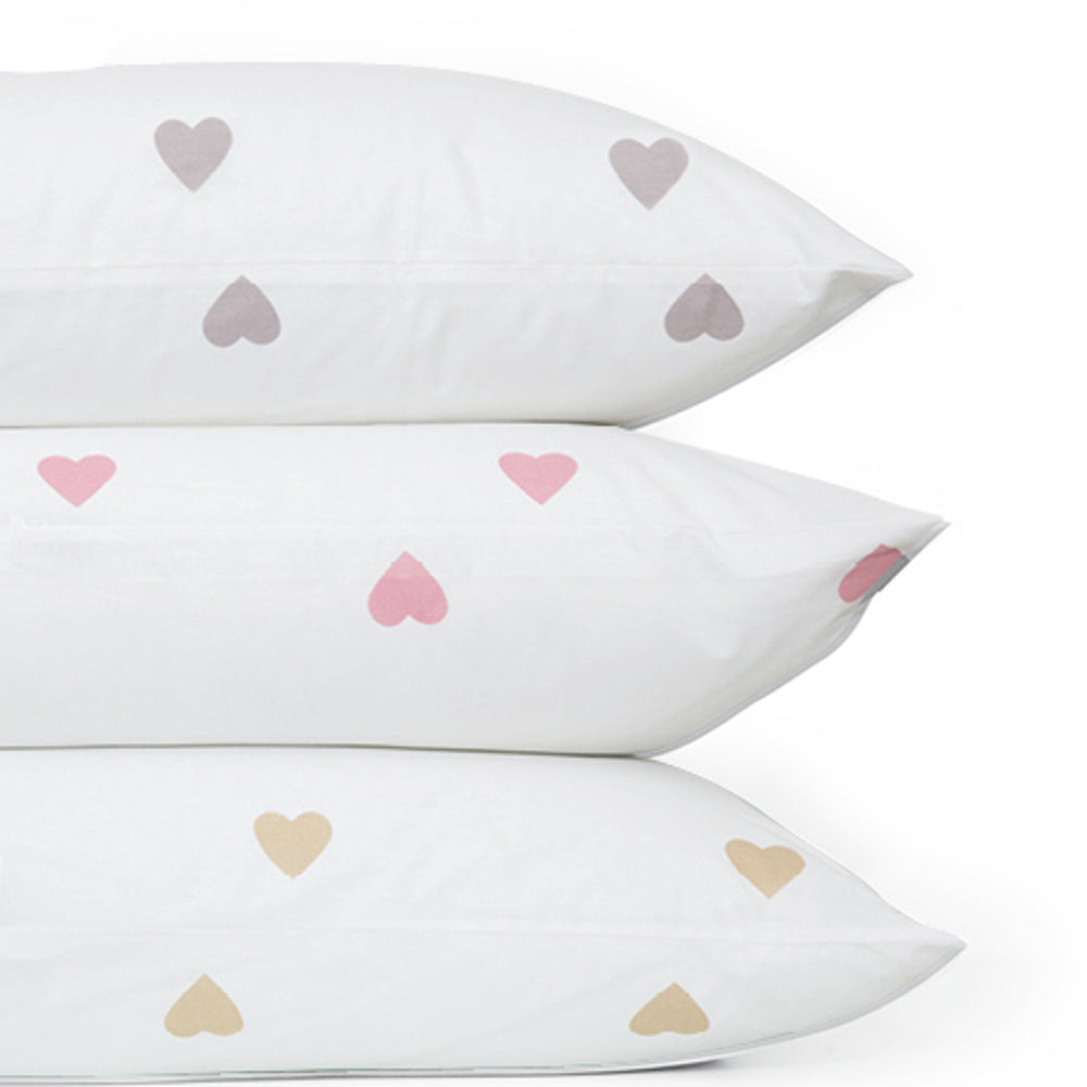 Ζεύγος Μαξιλαροθήκες Mix & Match Hearts από την εταιρεία Borea Home Textiles