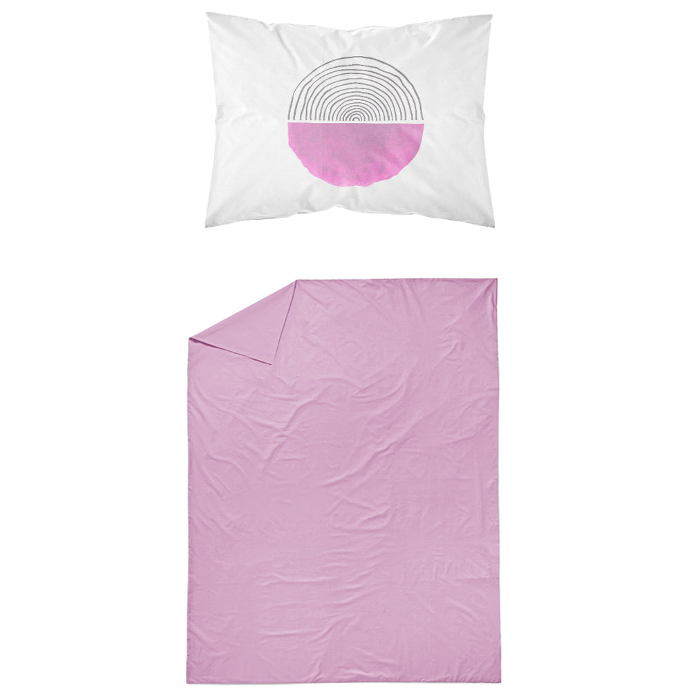Σεντόνι Σετ 2ΤΜΧ Three Skies Ροζ Μονό από την εταιρεία Borea Home Textiles