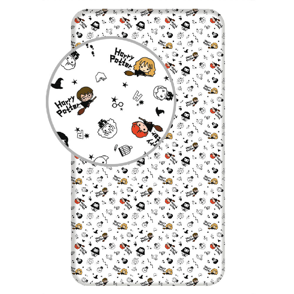 Σεντόνι Βαμβακερό Harry Potter Μονό Με Λάστιχο από την εταιρεία Borea Home Textiles