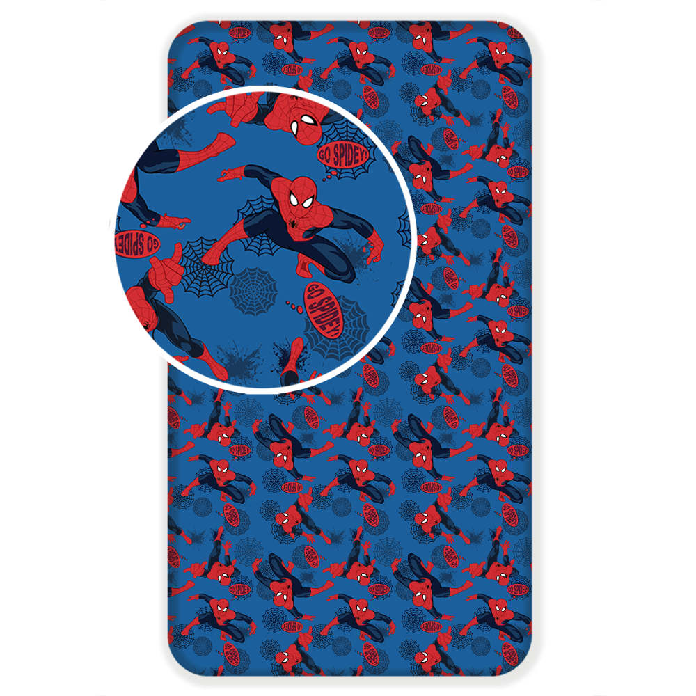 Σεντόνι Βαμβακερό Spiderman Μονό Με Λάστιχο