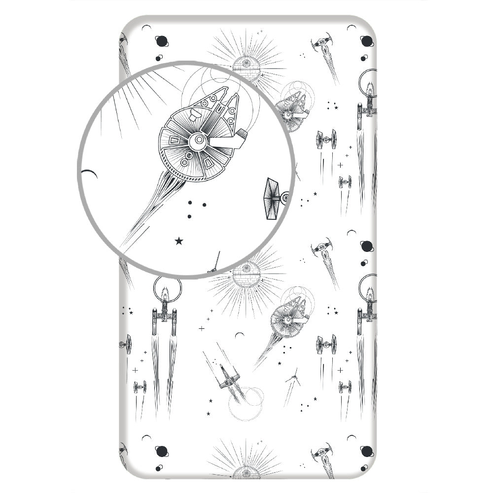 Σεντόνι Βαμβακερό Star Wars Μονό Με Λάστιχο από την εταιρεία Borea Home Textiles