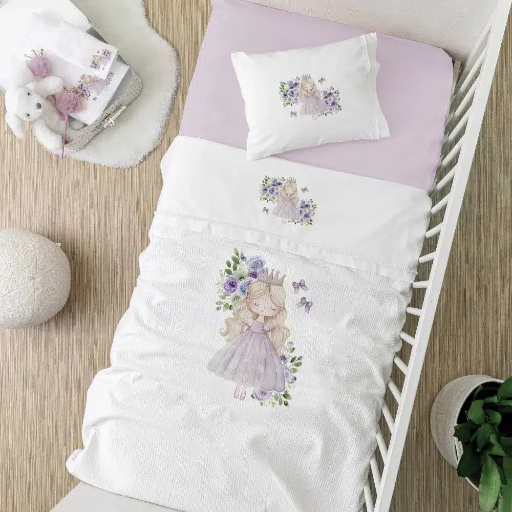 Σεντόνια Κούνιας Σετ Lily από την εταιρεία Borea Home Textiles