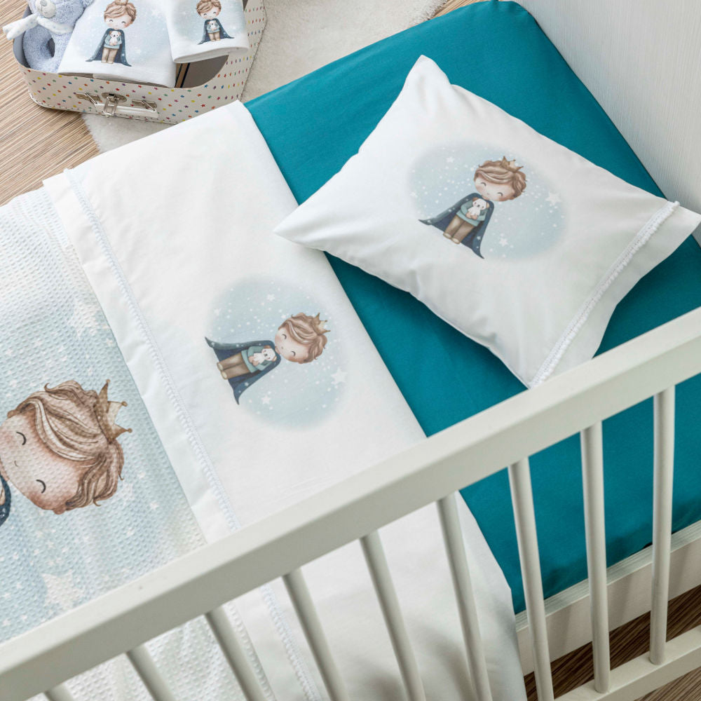 Σεντόνια Κούνιας Σετ Little King από την εταιρεία Borea Home Textiles
