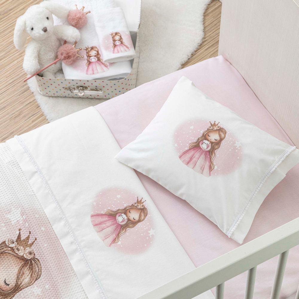 Σεντόνια Κούνιας Σετ Little Queen από την εταιρεία Borea Home Textiles