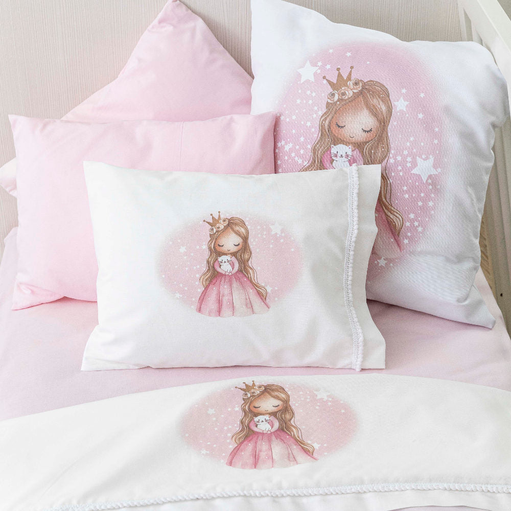 Σεντόνια Κούνιας Σετ Little Queen από την εταιρεία Borea Home Textiles