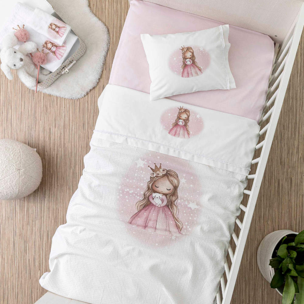 Σεντόνια Κούνιας Σετ Little Queen από την εταιρεία Borea Home Textiles