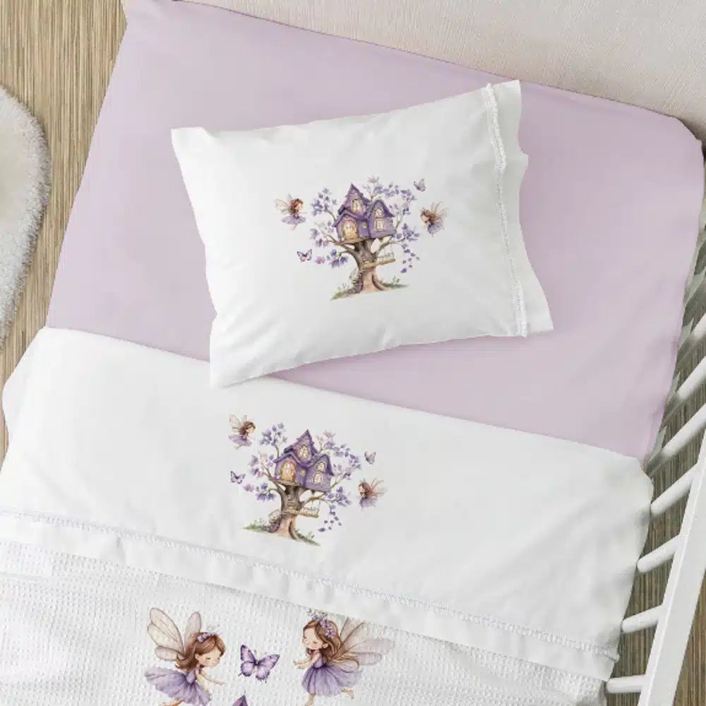 Σεντόνια Κούνιας Σετ Magic Garden από την εταιρεία Borea Home Textiles