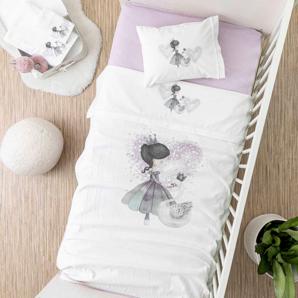 Σεντόνια Κούνιας Σετ Odette από την εταιρεία Borea Home Textiles