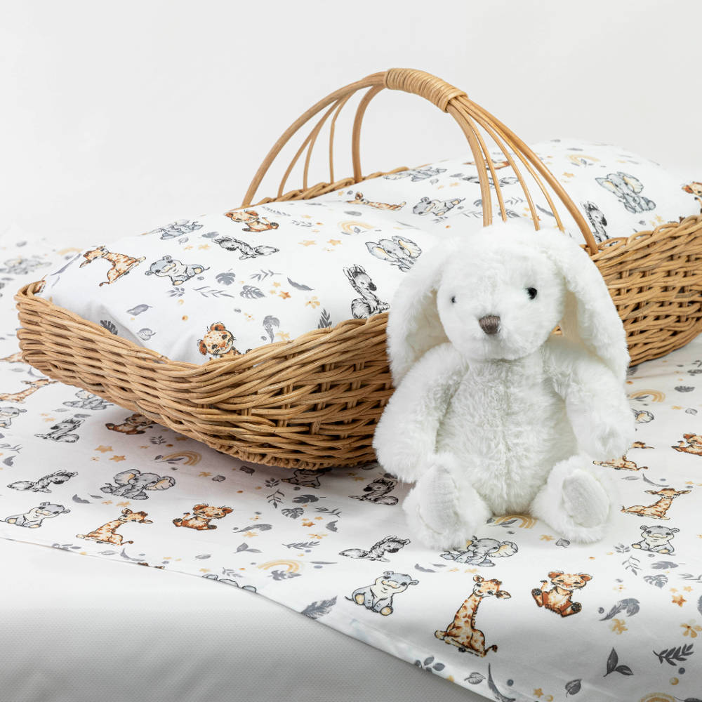 Σεντόνια Λίκνου Σετ Roar από την εταιρεία Borea Home Textiles