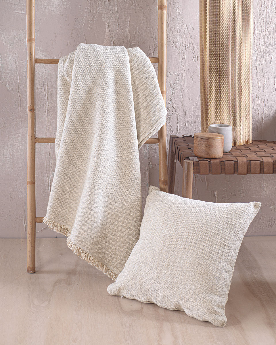 SIMPLIN Εκρού - Μαξιλαροθήκη από την εταιρεία Rythmos Home