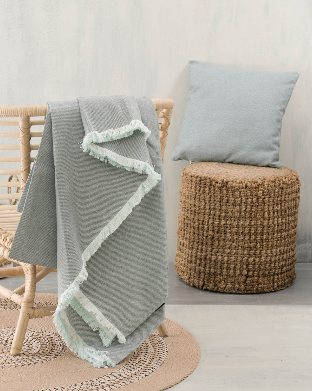 VERACRUZ Γκριζοπράσινο - Μαξιλαροθήκη από την εταιρεία Rythmos Home